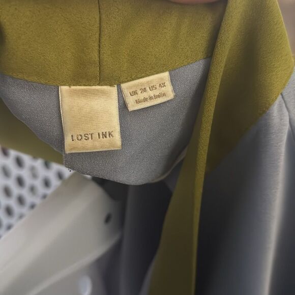 lost ink plus LONGLINE KIMONO WITH EMBROIDERY - Picture 5 of 9